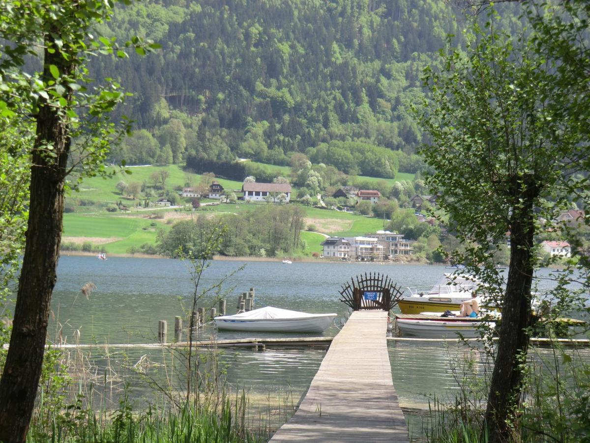 Kaspar Haus Kmb Seeblick Appartement Am Ossiacher See Mit Direktem Seezugang, Hallenbad بودينسدورف المظهر الخارجي الصورة