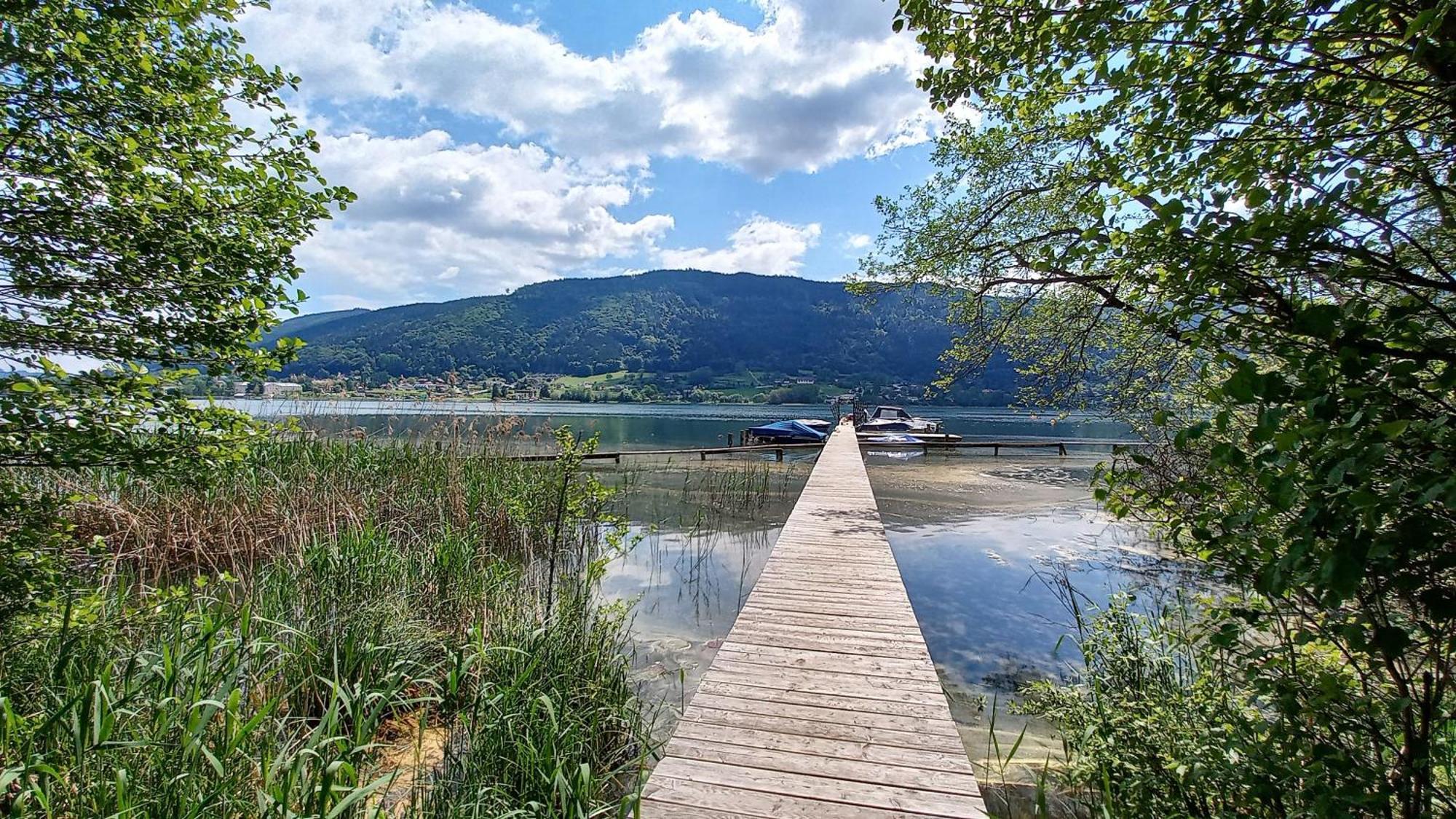 Kaspar Haus Kmb Seeblick Appartement Am Ossiacher See Mit Direktem Seezugang, Hallenbad بودينسدورف المظهر الخارجي الصورة