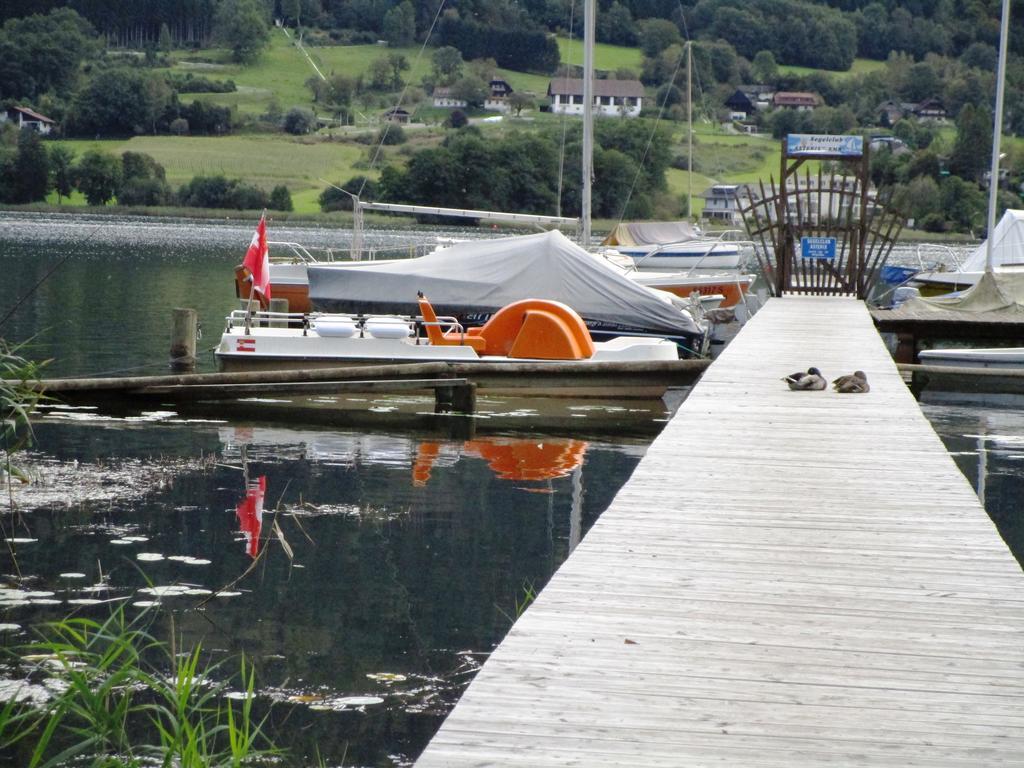Kaspar Haus Kmb Seeblick Appartement Am Ossiacher See Mit Direktem Seezugang, Hallenbad بودينسدورف المظهر الخارجي الصورة